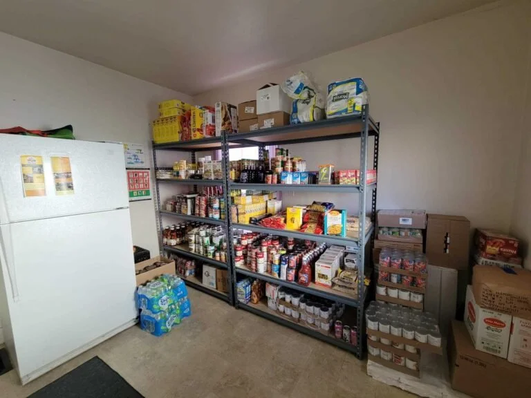 The food pantry at the HIV/HCV Resource Center