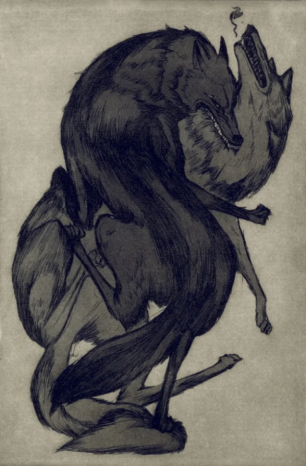 "The Villains" (You are the hero of your own story, and the villain of another's) - Etching