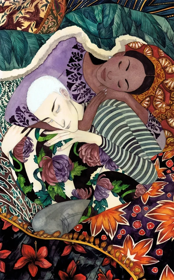 "TWO LOVERS" - WATERCOLOR