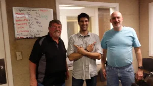 Larry, Jarett, and Jeff in studio.