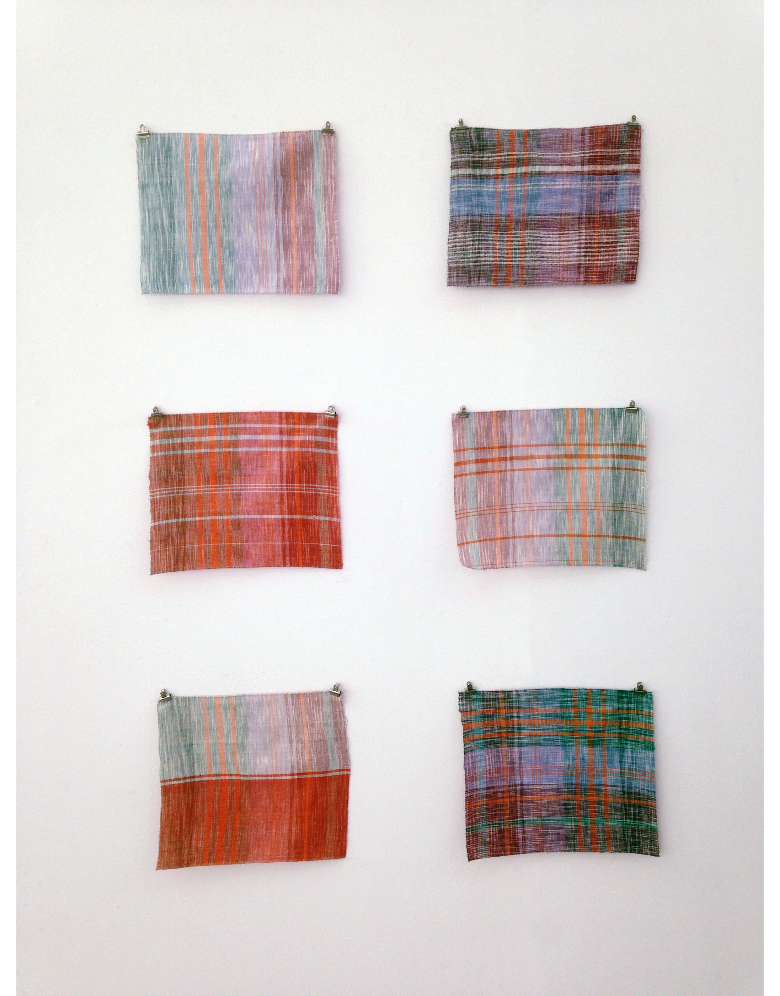 Hand-dyed and Hand-woven Samples