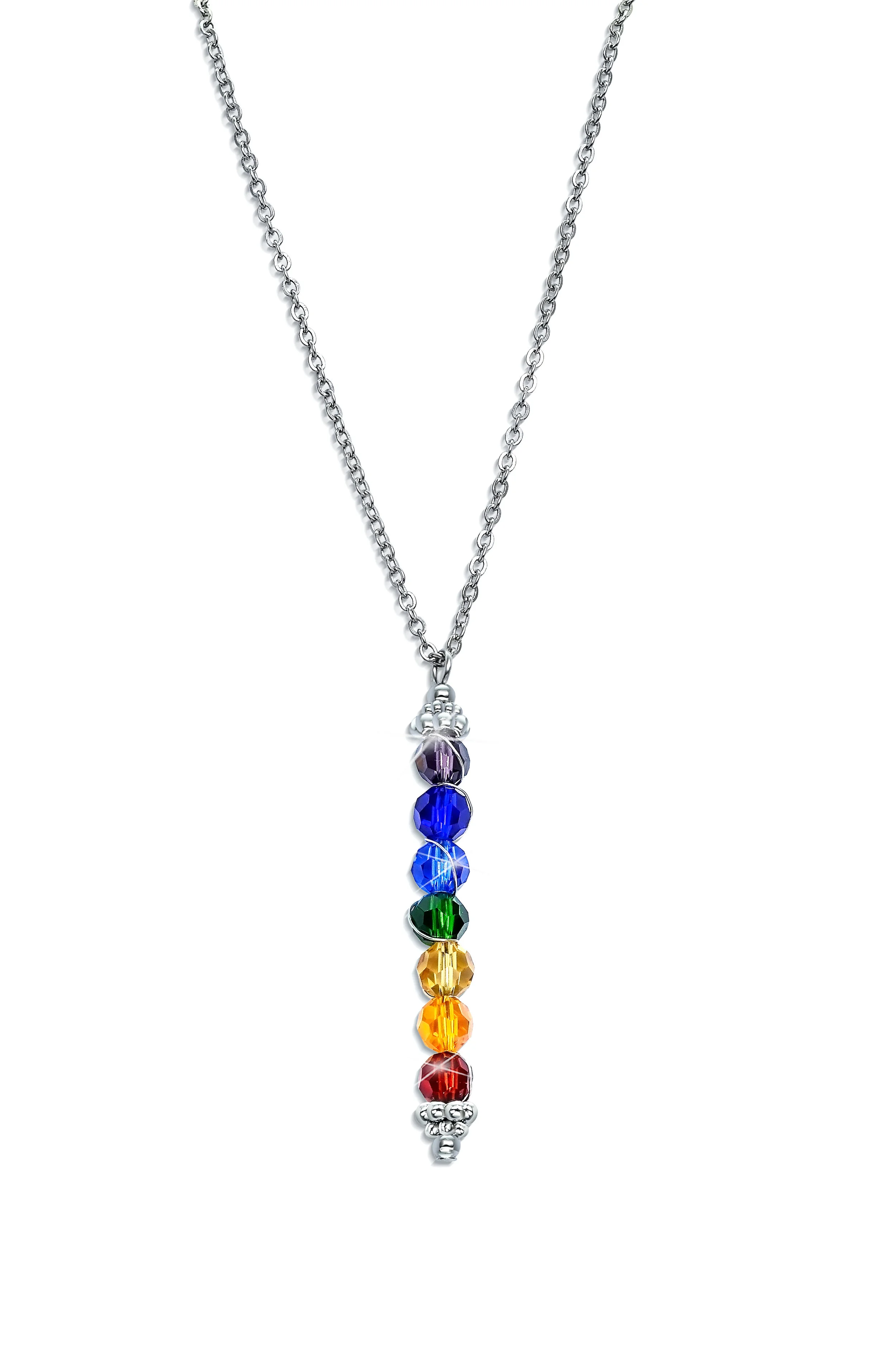 Seven Faceted Glass Crystals Chakra 