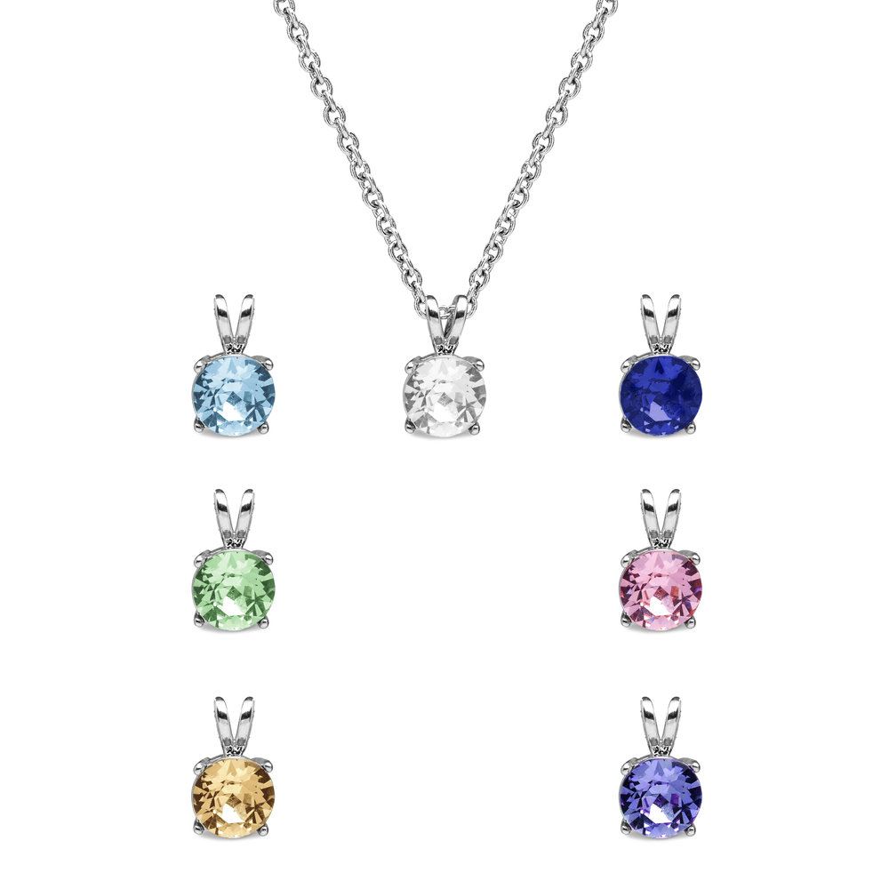 Set Of Seven Round Crystal Pendant, Round Crystal Pendant
