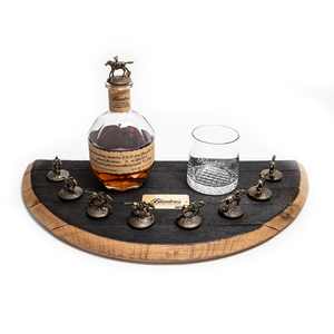 Blanton's ウイスキー用ディスプレイスタンド Blanton's Bourbon Half Barrel Head Stopper Display — The
