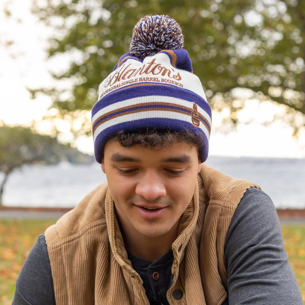 Stylish Knit Beanie with Pom Pom Aran Cable Knit Hat Pom Pom Green | The Sweater Shop main image 4