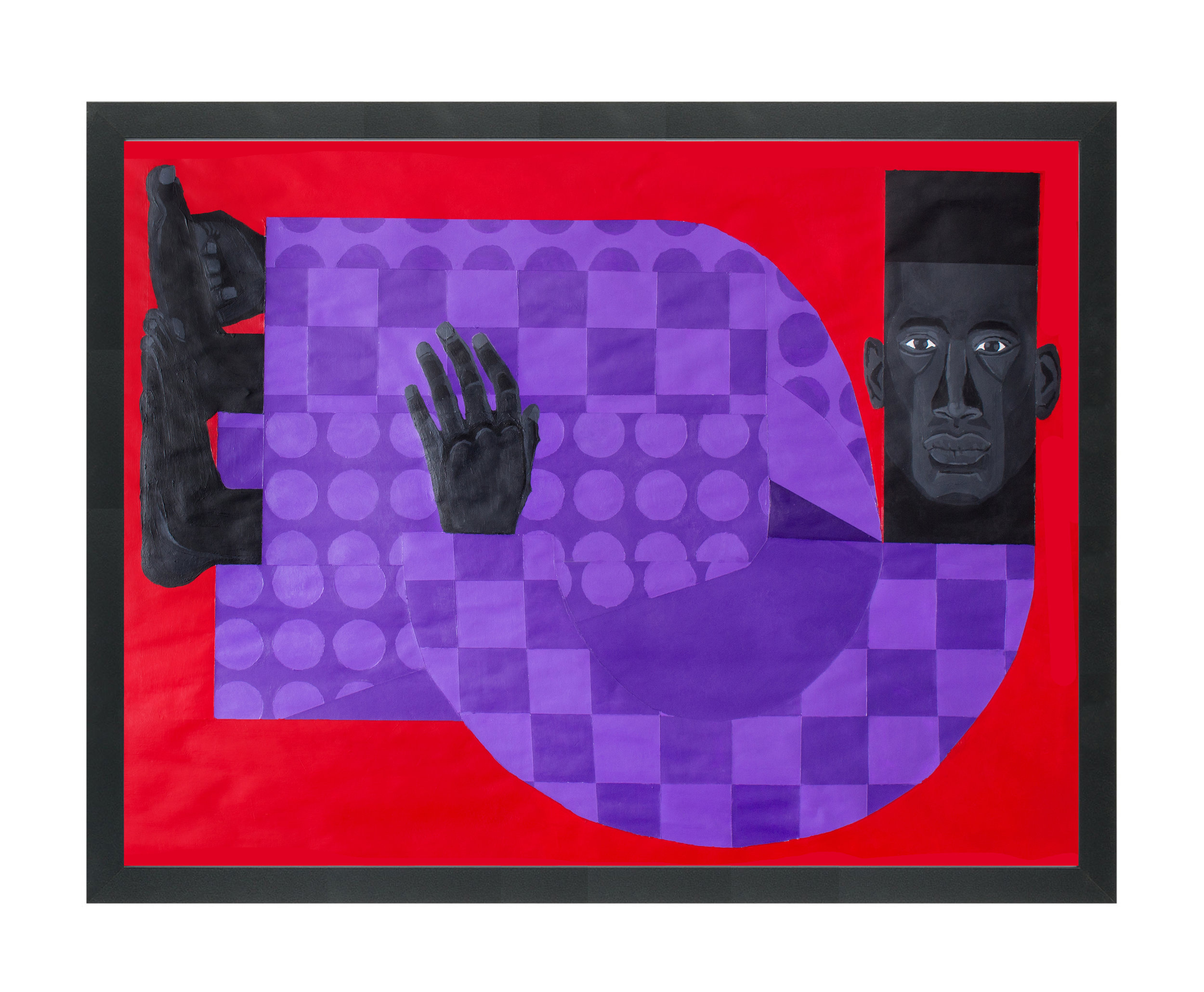 "Man in the Violet Suit No. 3 (Red)" by Jon Key