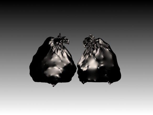 Garbage bags created with Marvelous Designer