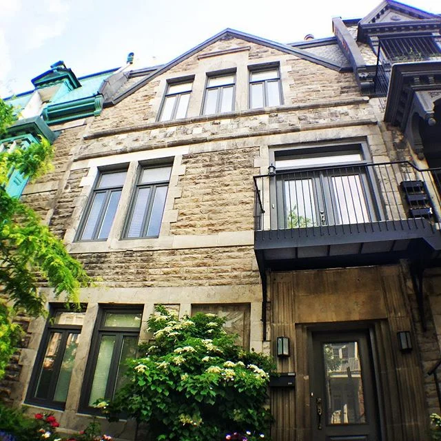 Here's another stone reconstruction job in #montreal. There's a charm to those houses that's hard to find in new construction. #wearebuilders
#craftsman #craftsmanship #tradesman 
#hardworkinghands #outworkthemall #craftsmanculture #construction #con
