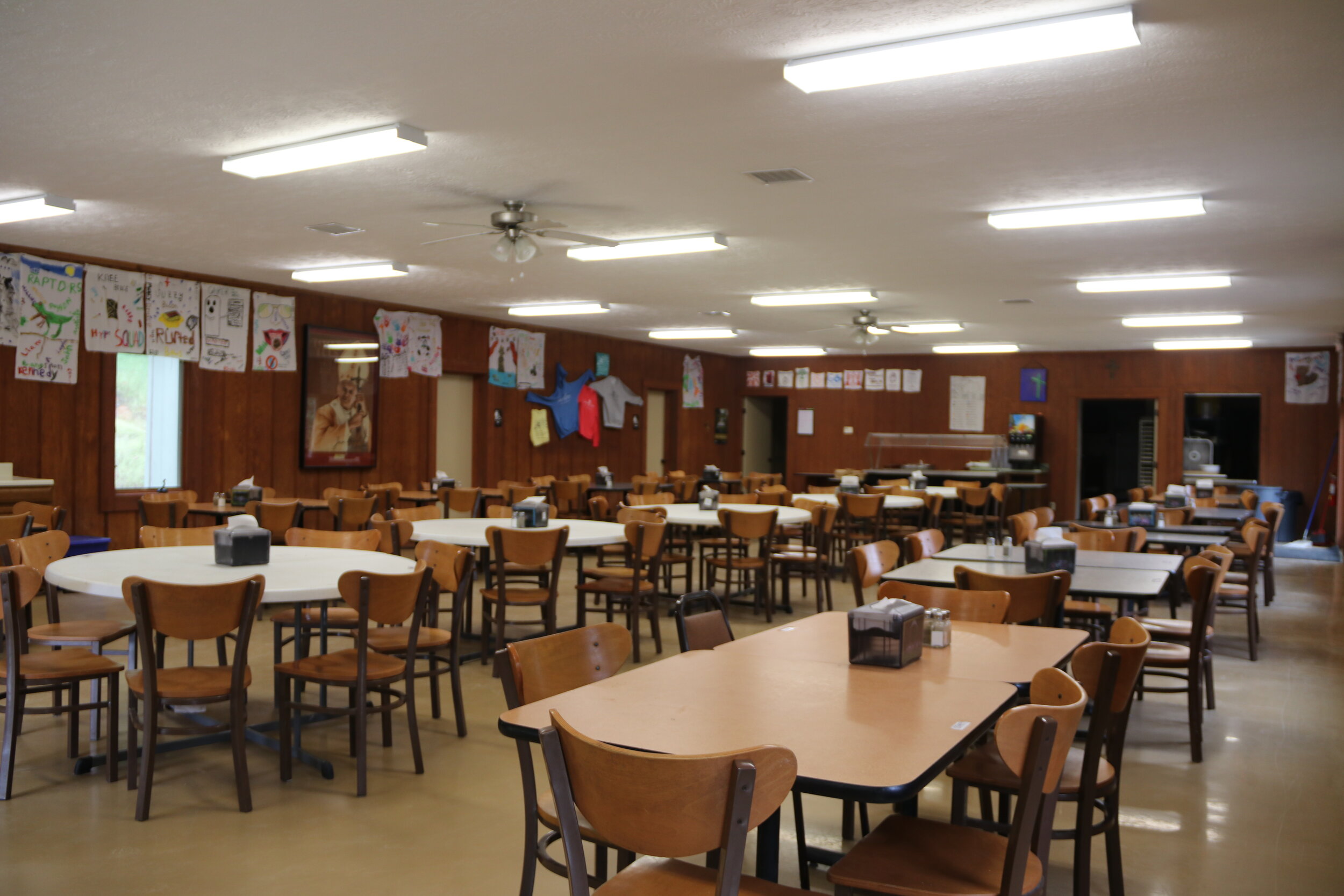  The dining room in St. Lawrence Dining Hall 