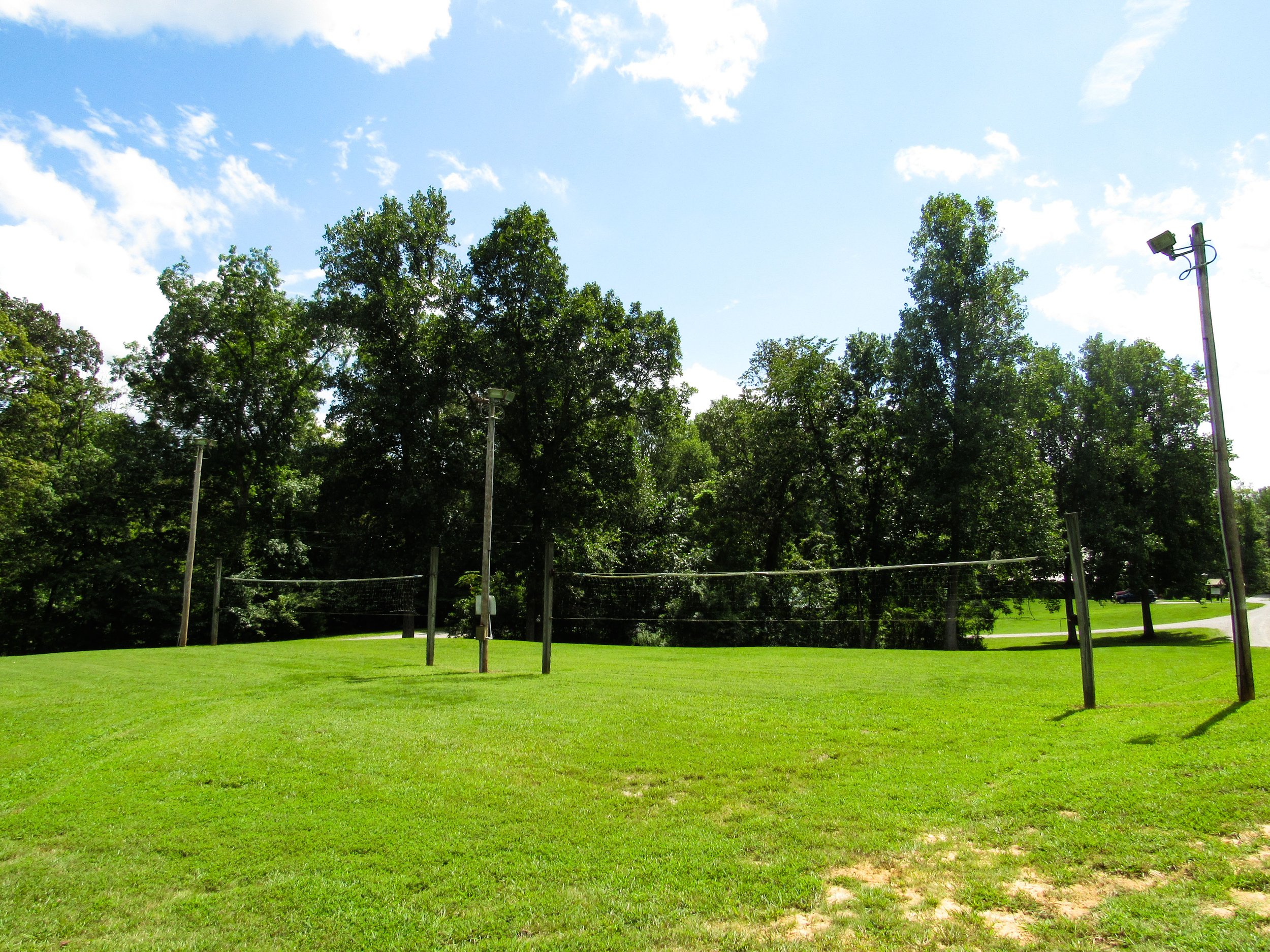 Volleyball courts (located by the Dining Hall)