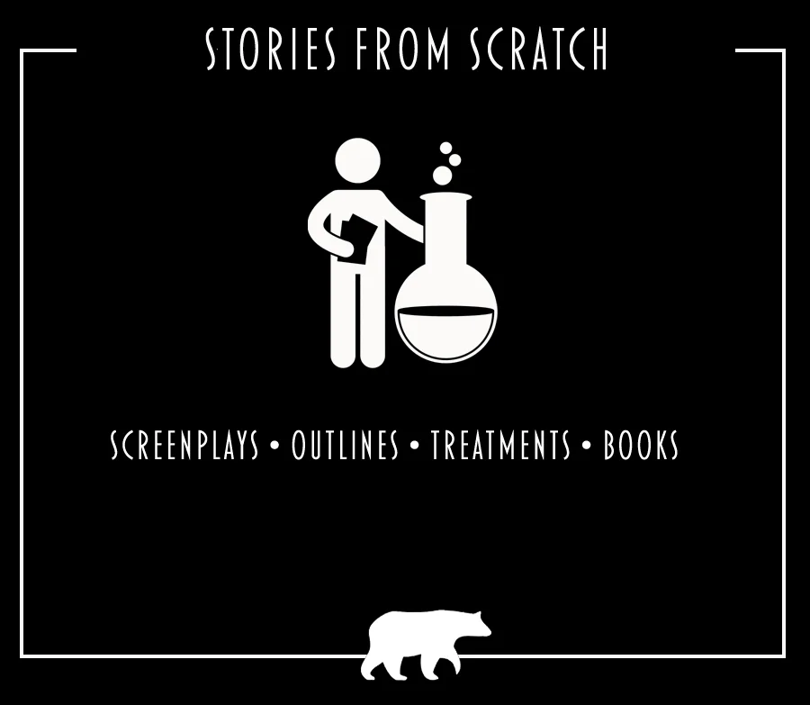Story from scratch, screenplay, outline, treatment, book