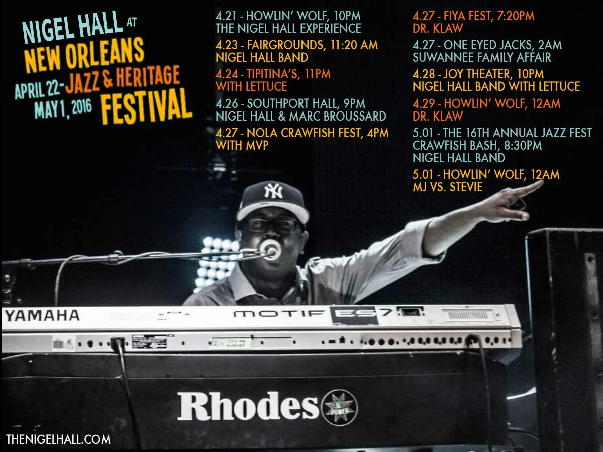 2016 Jazz Fest Schedule
