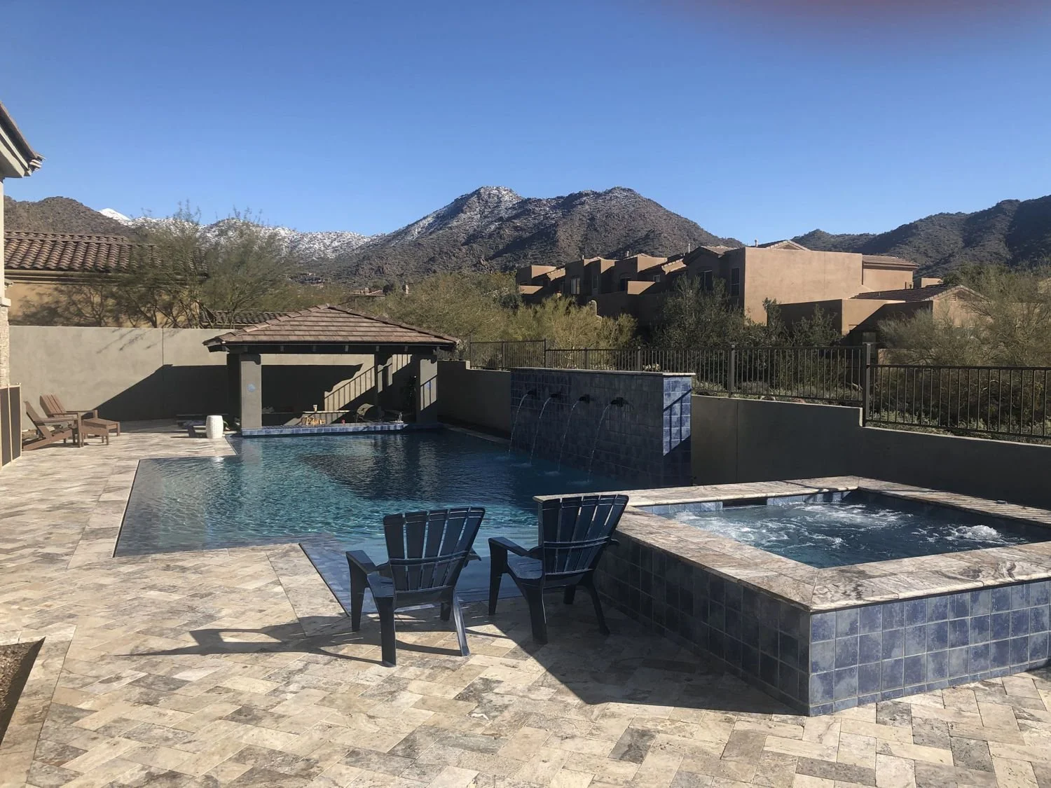 SUMMER POOL & SPA - zero edge with travertine decking.jpg