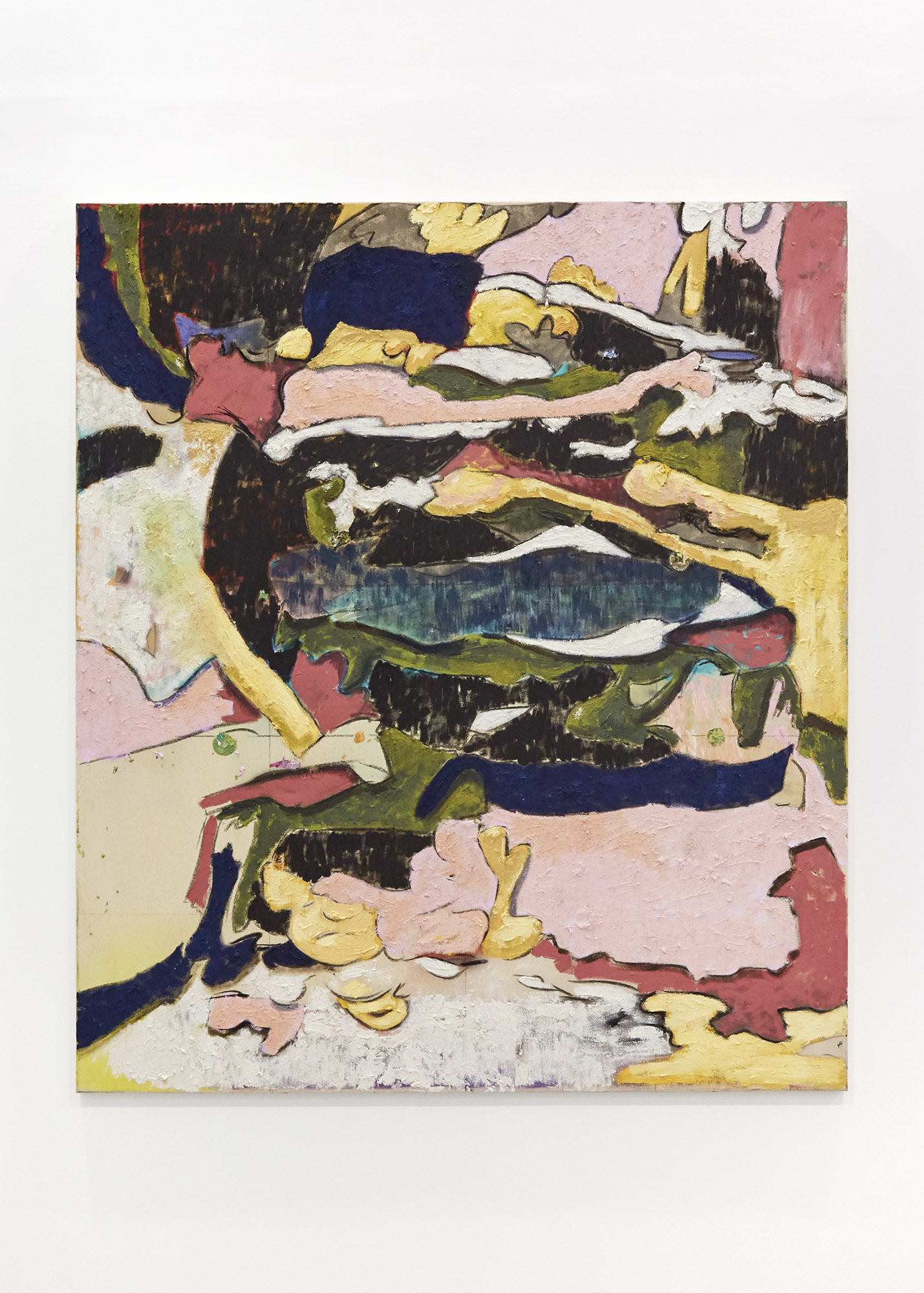 The Nothing Oil, Wax, Charcoal & Distemper on Canvas 150 x 130cm, 2018