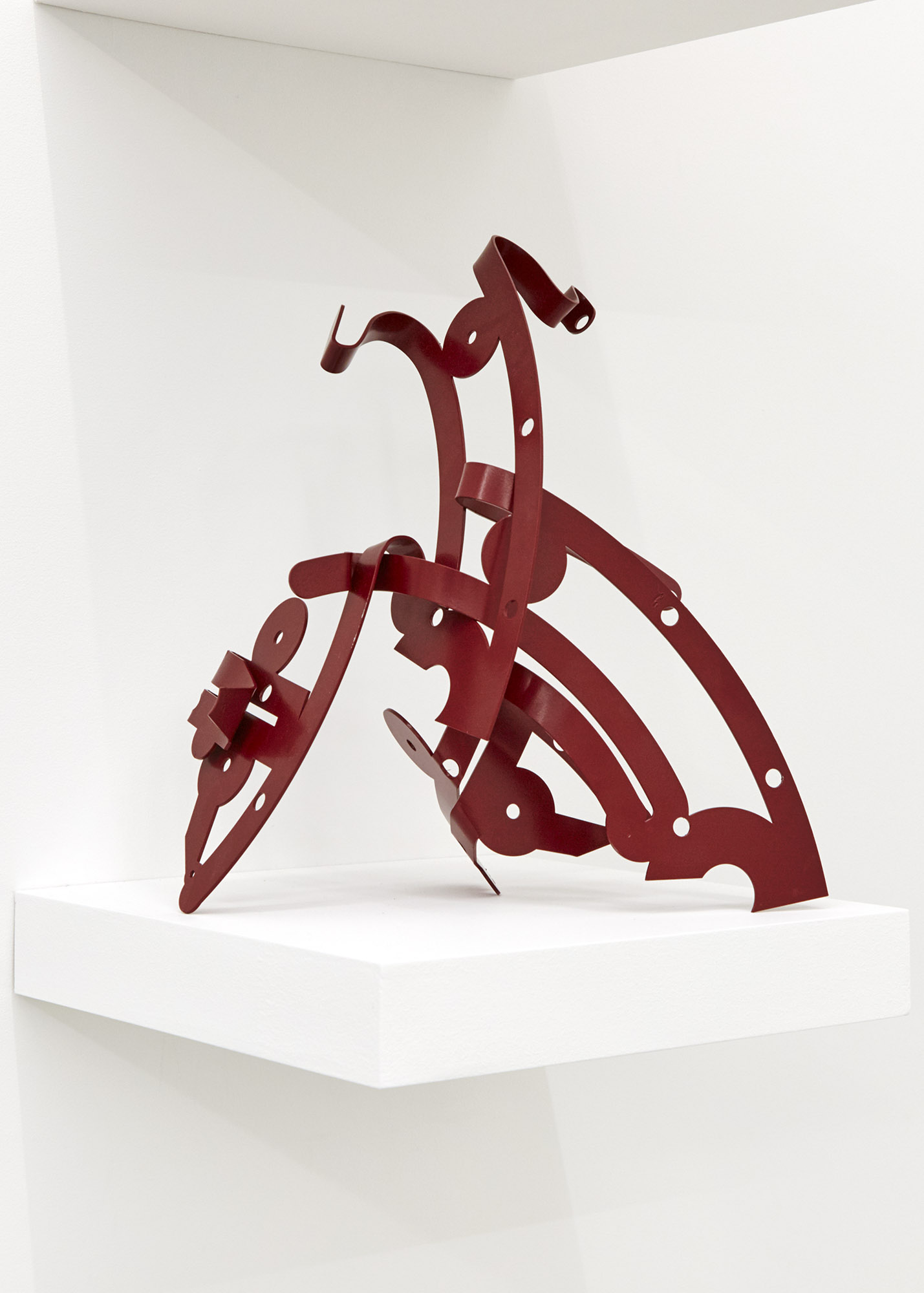 Red Trophy Lasercut and powder coated aluminium 30 x 40 x 30cm, 2019
