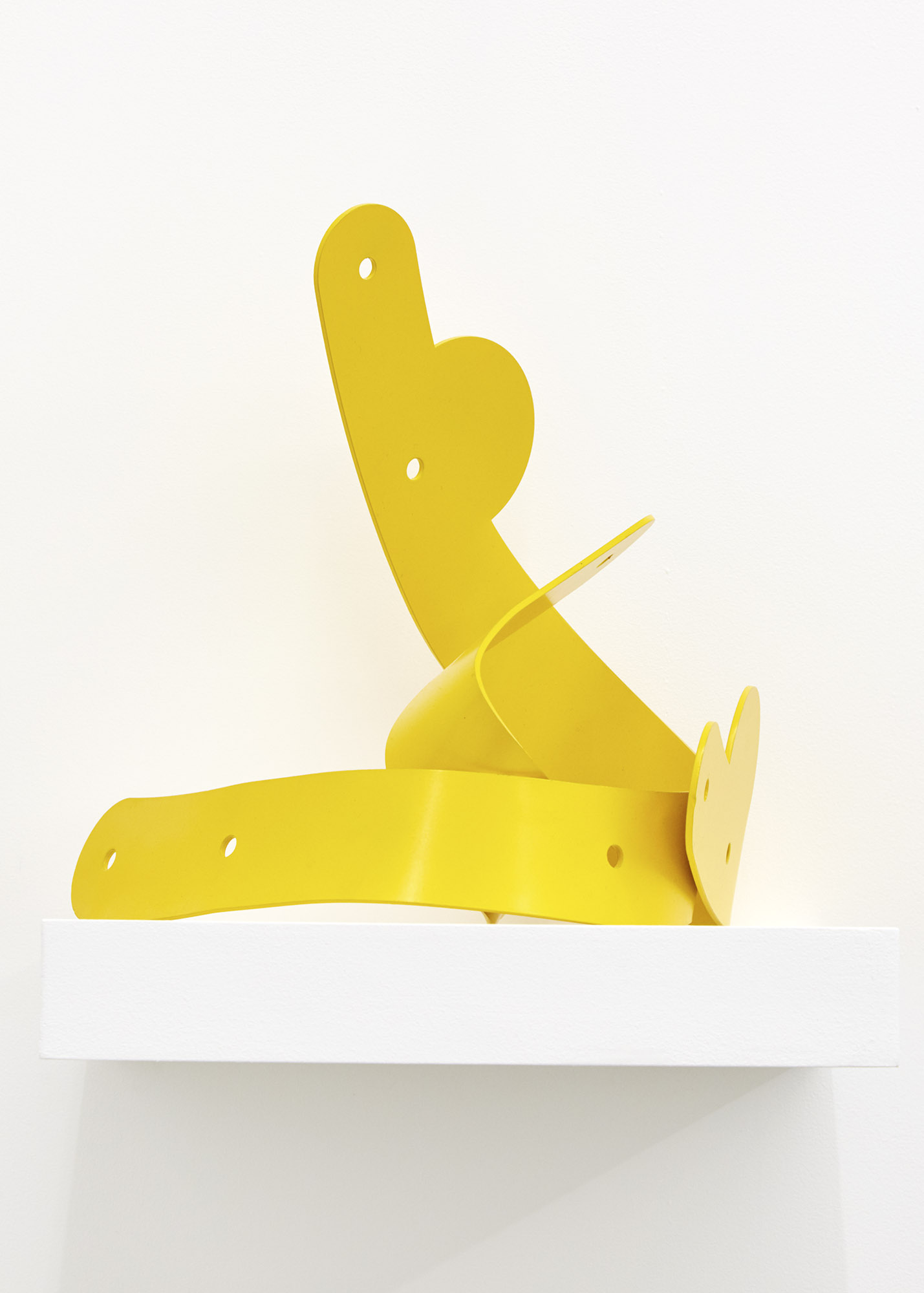 Yellow Trophy Lasercut and powder coated aluminium 30 x 40 x 30cm, 2019