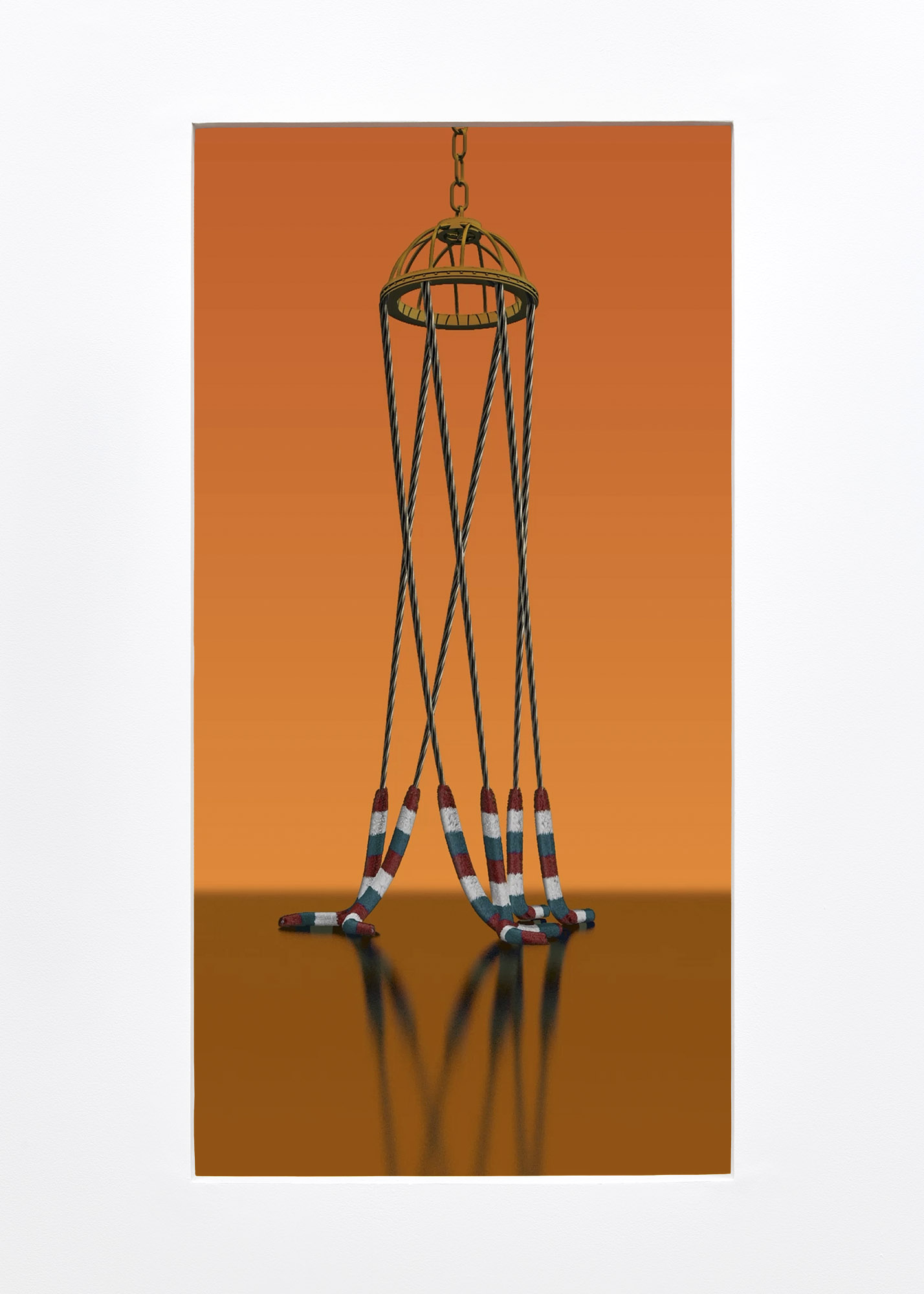 Bell Pull (still) CGI Video on loop 2019