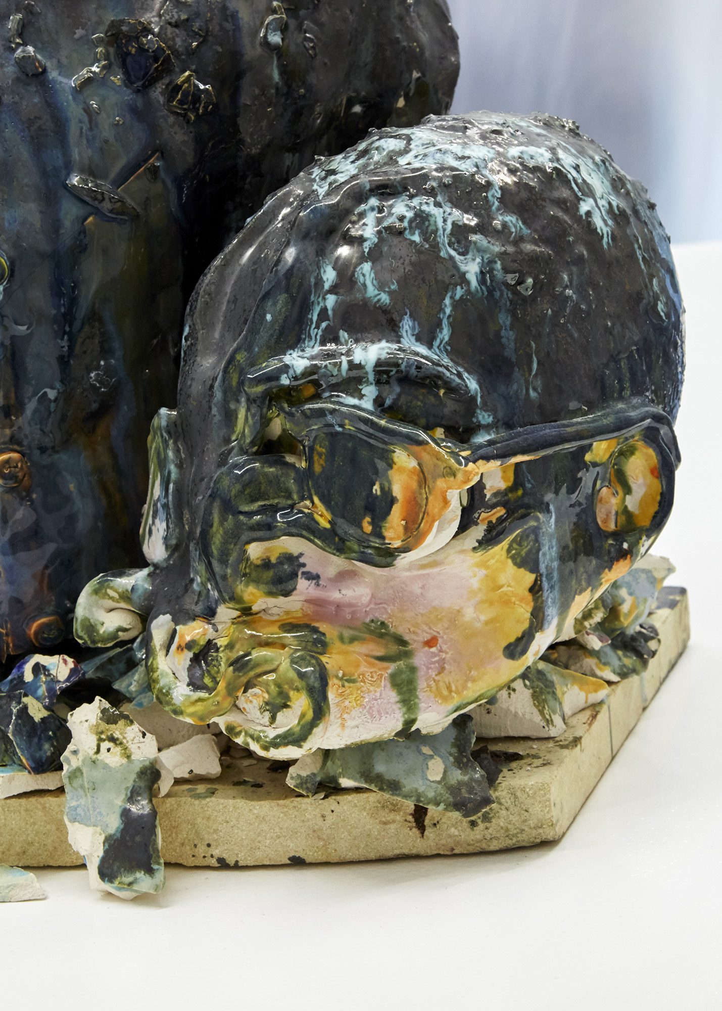 It is what it is Glazed ceramic, kiln shelf 44 x 52 x 33cm, 2019