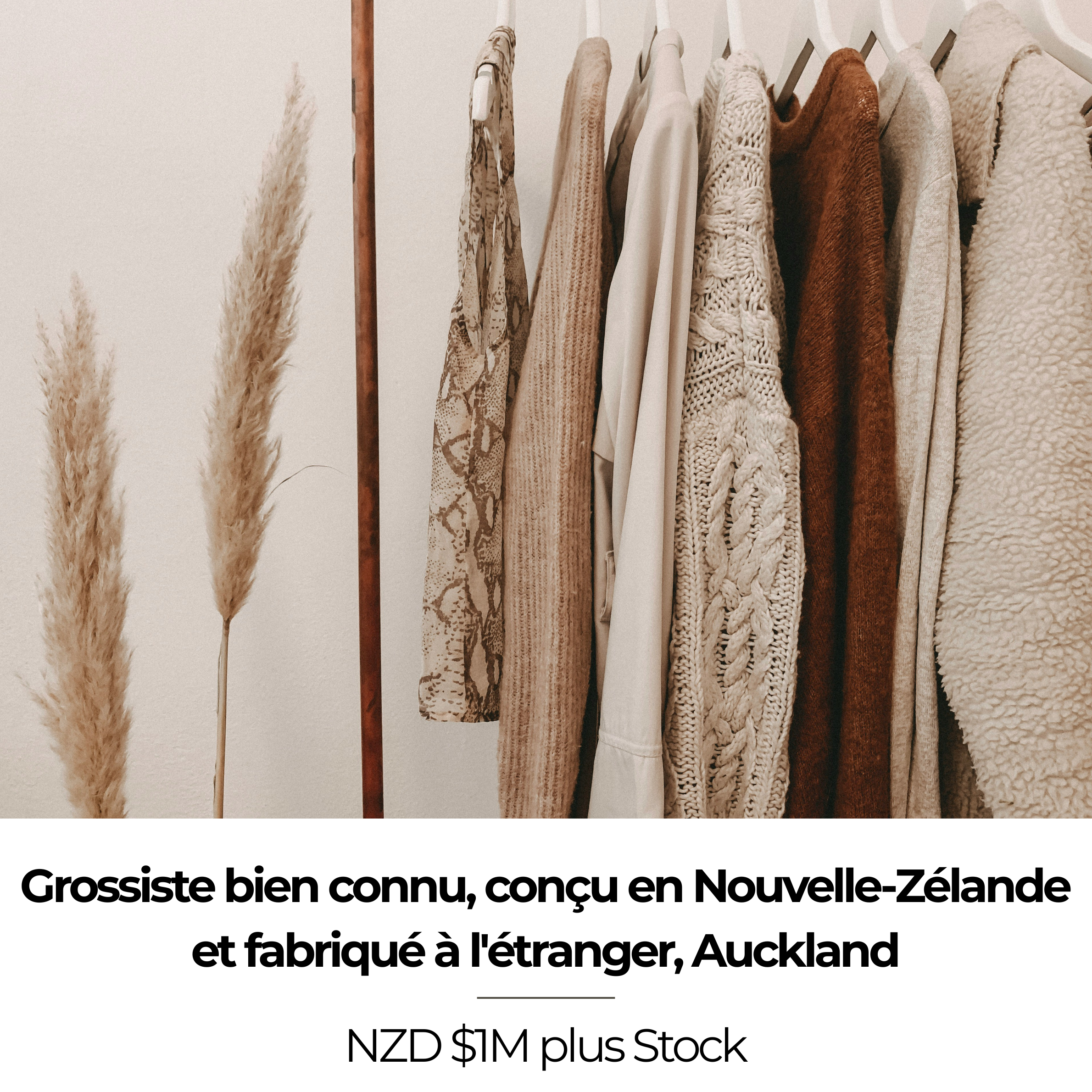 Grossiste bien connu, conçu en Nouvelle-Zélande et fabriqué à l'étranger