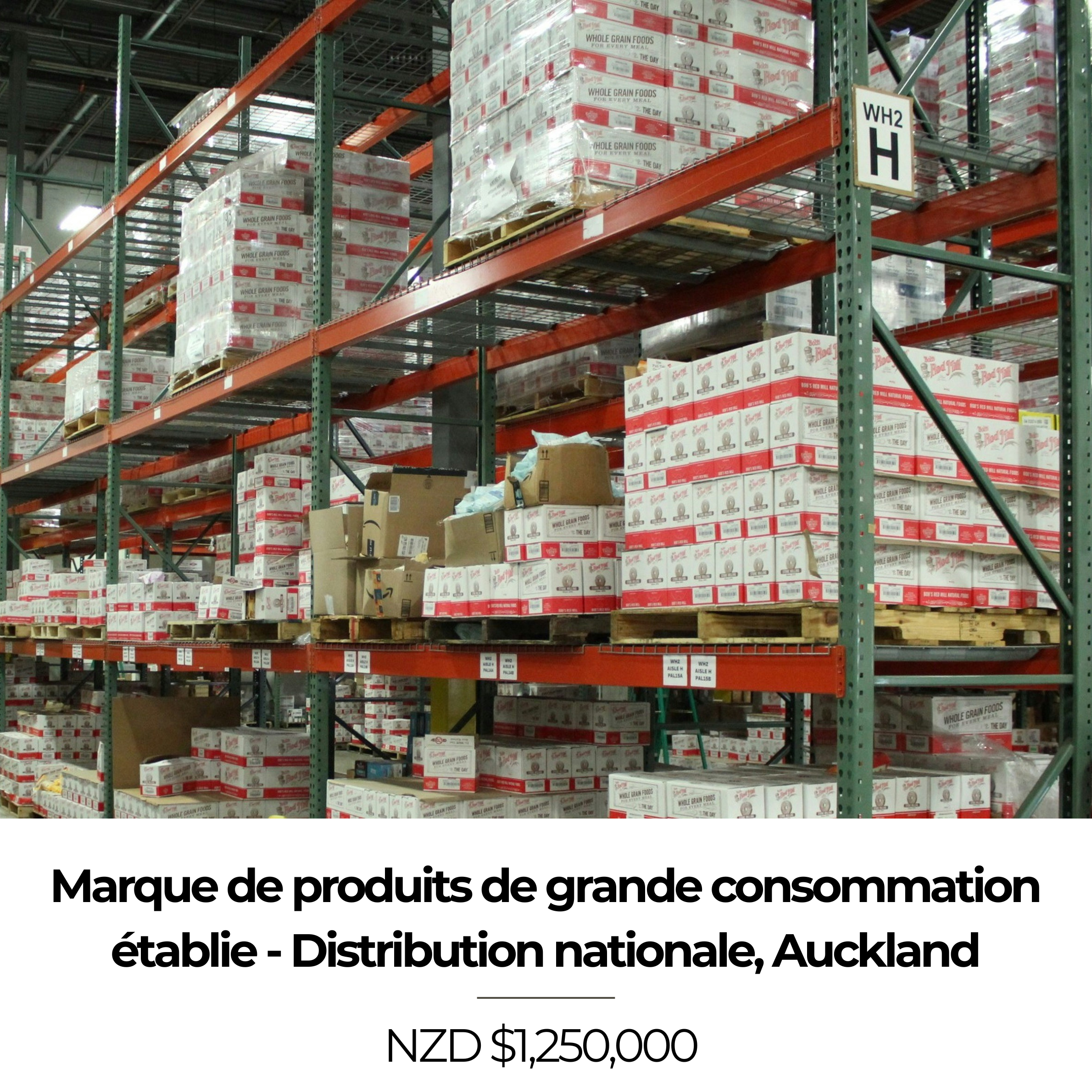 Marque de produits de grande consommation établie - Distribution nationale