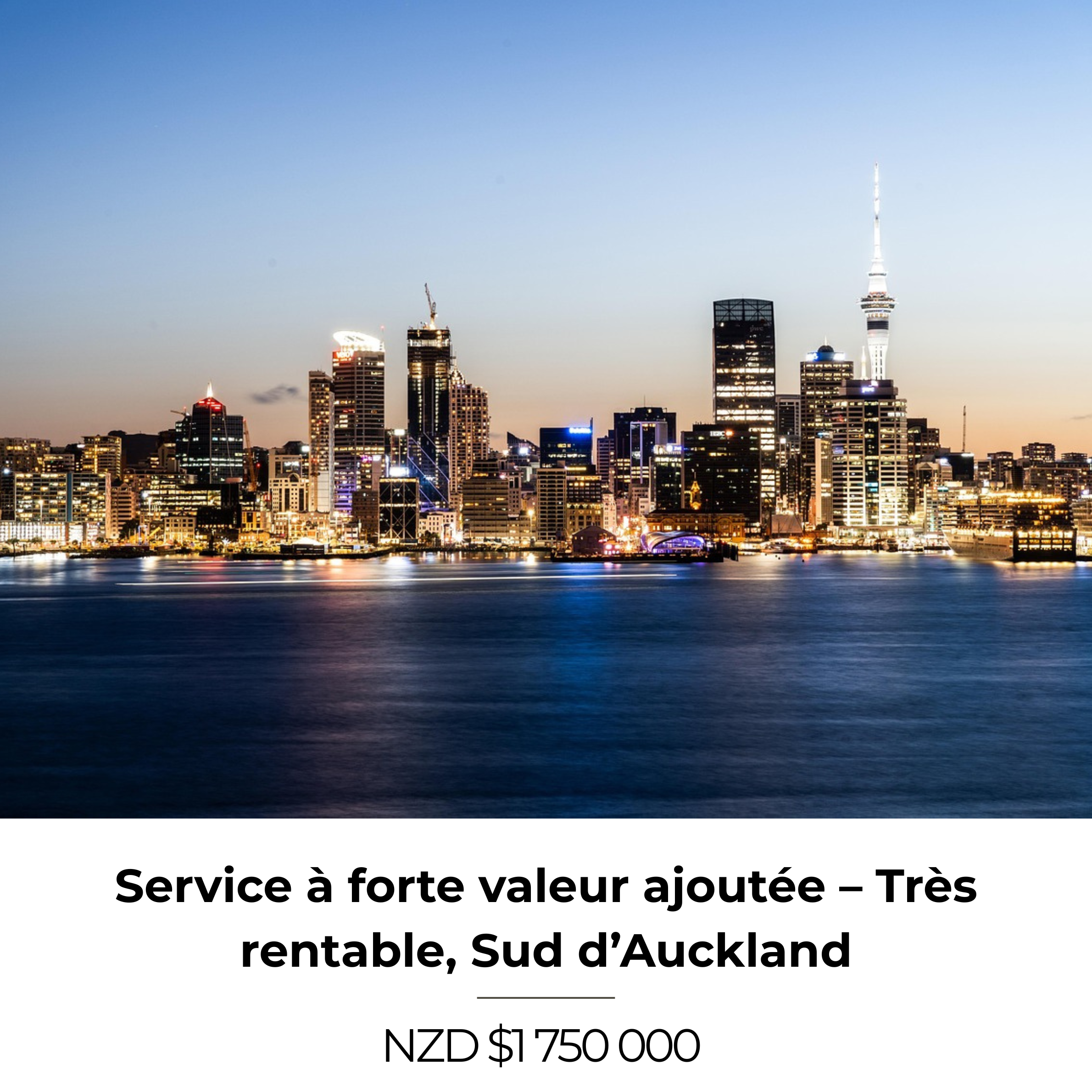 Opportunité business Service à forte valeur ajoutée – Très rentable