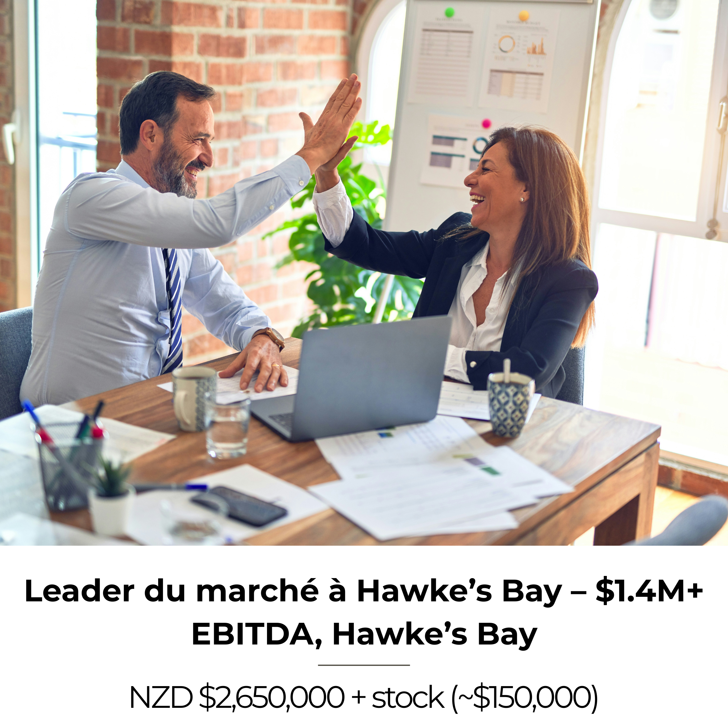 Leader du marché à Hawke’s Bay – $1,4M+ EBITDA