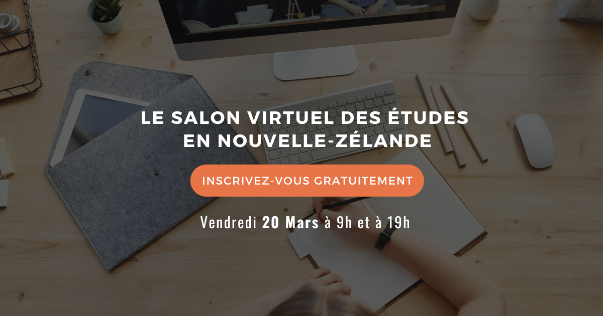 NZS Study Show - le premier salon virtuel dédié aux études en Nouvelle-Zélande