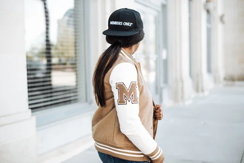 Members only letterman jacket hot sale