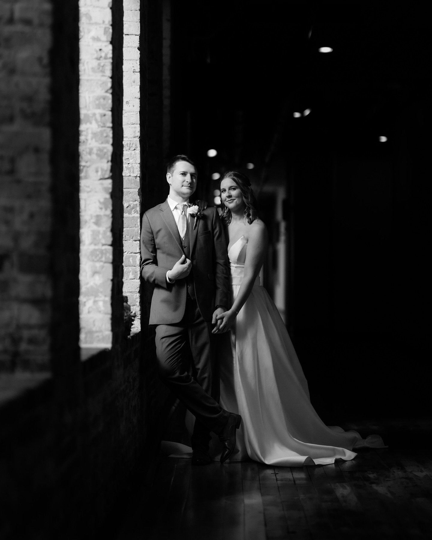 Bailey &amp; Matt | Augusta, GA ✨

Refined and effortless. A quiet portrait inside the storied walls of Enterprise Mill.
.
.
.
Venue:&nbsp;@enterprisemillevents
Hair &amp; Makeup:&nbsp;@paintedby_sara
Gown:&nbsp;@laceandveilbrides
Florals: C&amp;W Fa