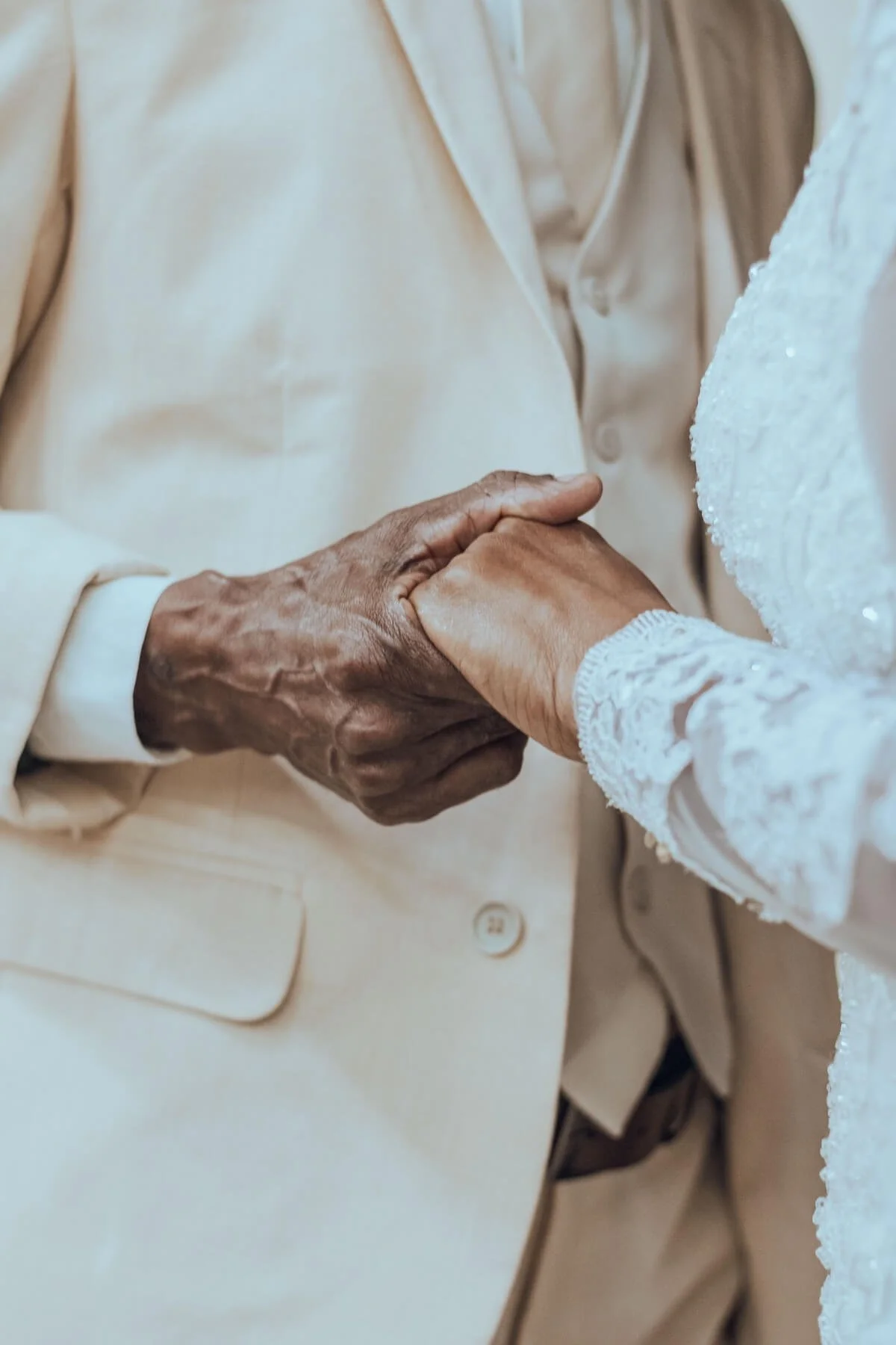 Late-life couple in wedding attire whose autonomous consent was verified through capacity testing in Los Angeles, CA and geropsychology in South Bay, CA assessment