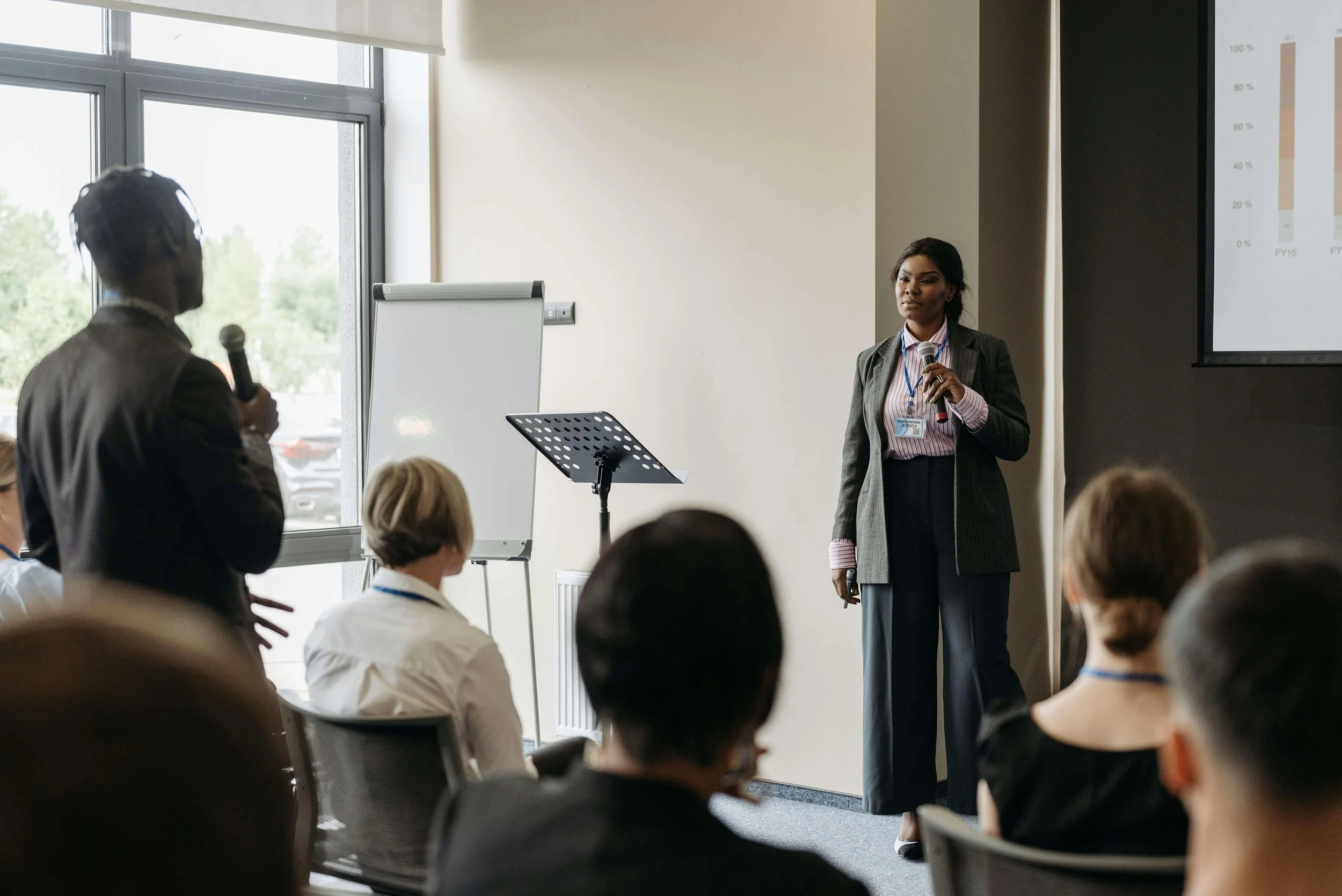 Mental health keynote speaker in Los Angeles, CA delivering presentation to workplace audience as mental health speaker in Los Angeles, CA to reduce stigma and create supportive culture