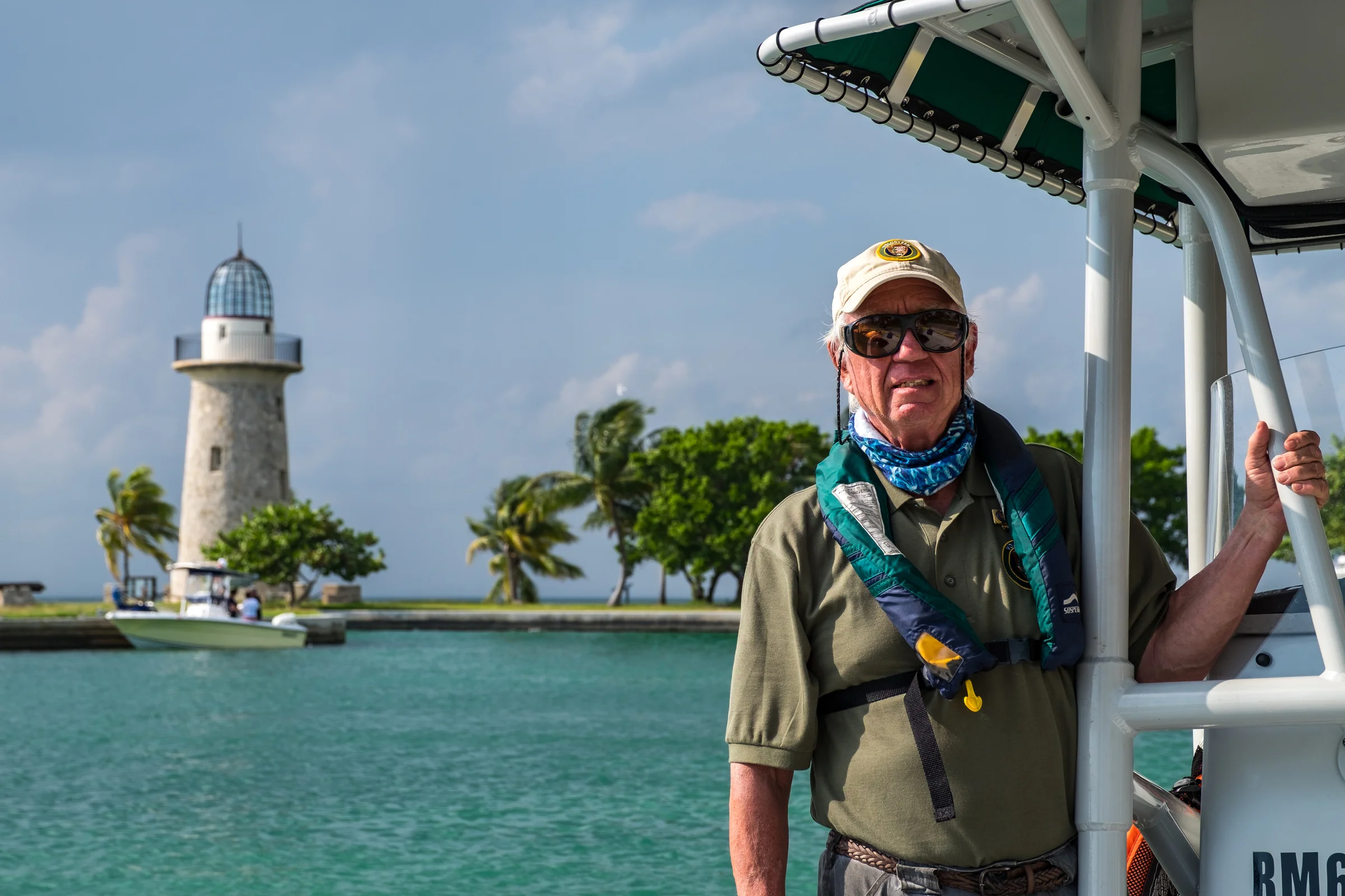Captian Paul, National Park Service volunteer at Biscayne NP. | Credit: Jonathan Irish