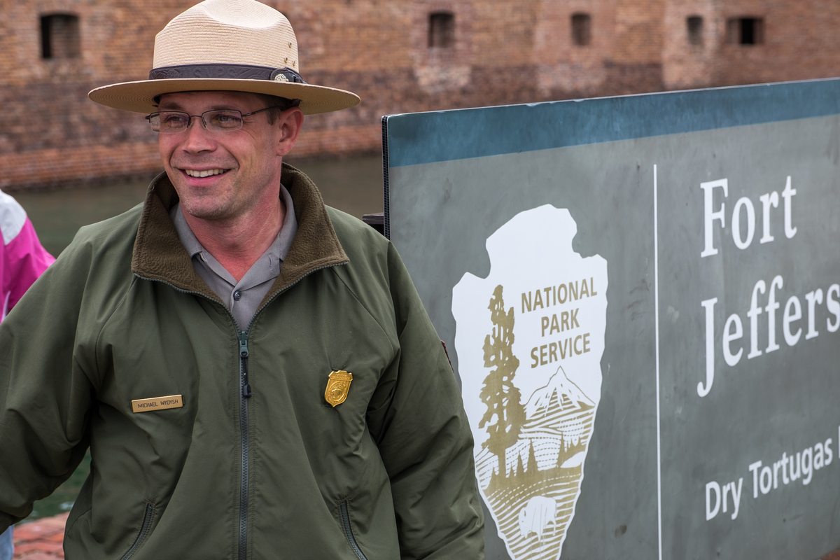 Ranger Mike had us laughing from the moment we arrived until the moment we left the Tortugas. He is a great example of how the Park Service enriches our experiences while in the parks. Credit: Jonathan Irish