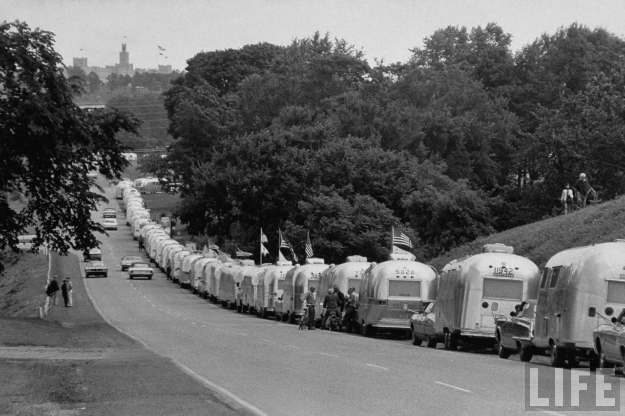 An original Airstream Caravan! Credit: LIFE Magazine / Airstream Inc.