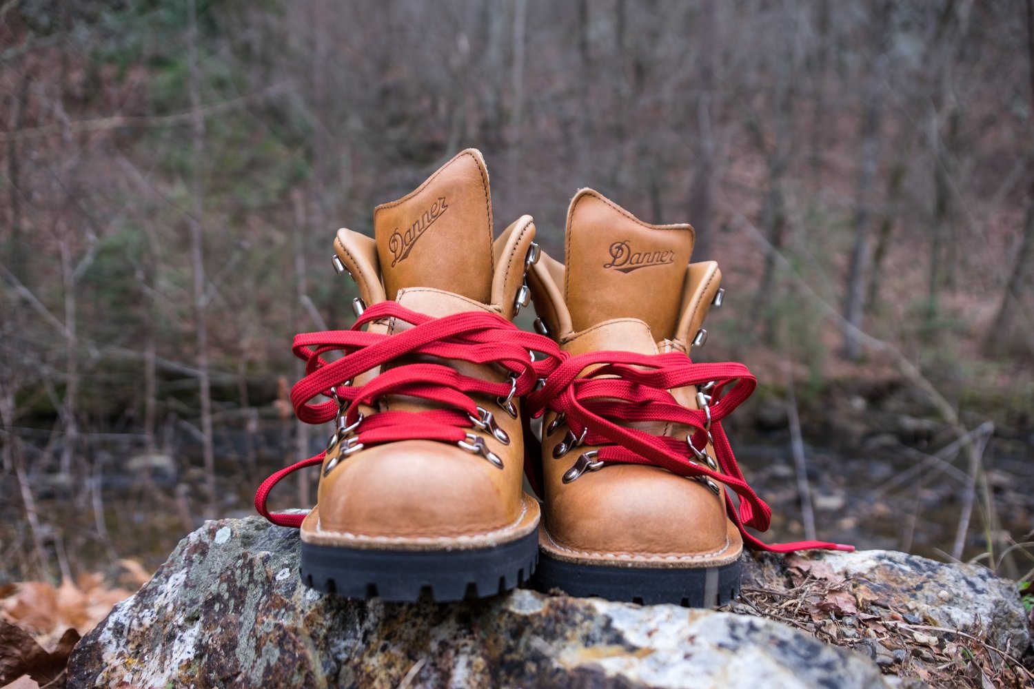 Danner Womens Brown Hiking Boots with Red Laces 31529 main image 4