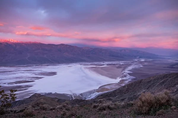 Dante's View overlooking Death Valley and the Black Mountains at sunrise. 