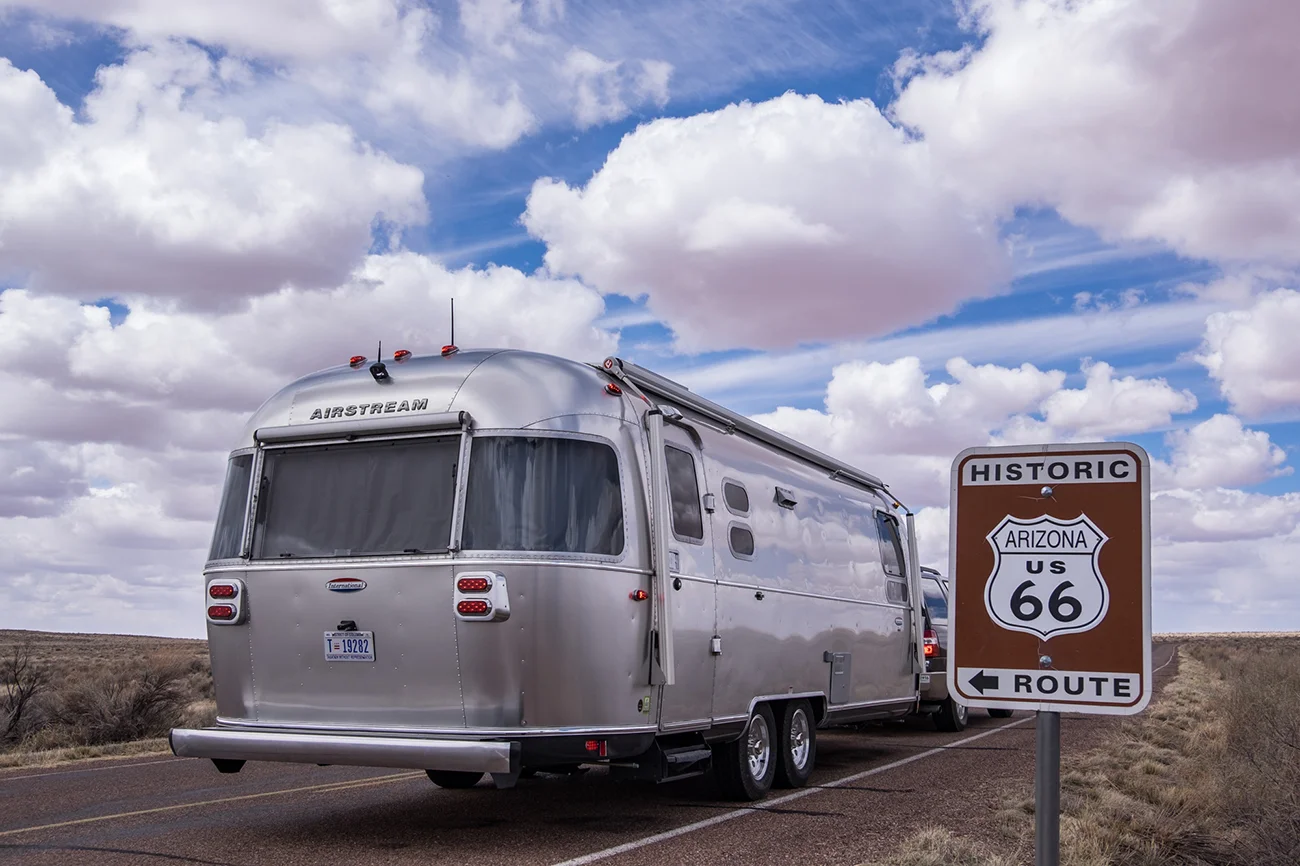 Wally the Airstream found his kicks on Route 66!