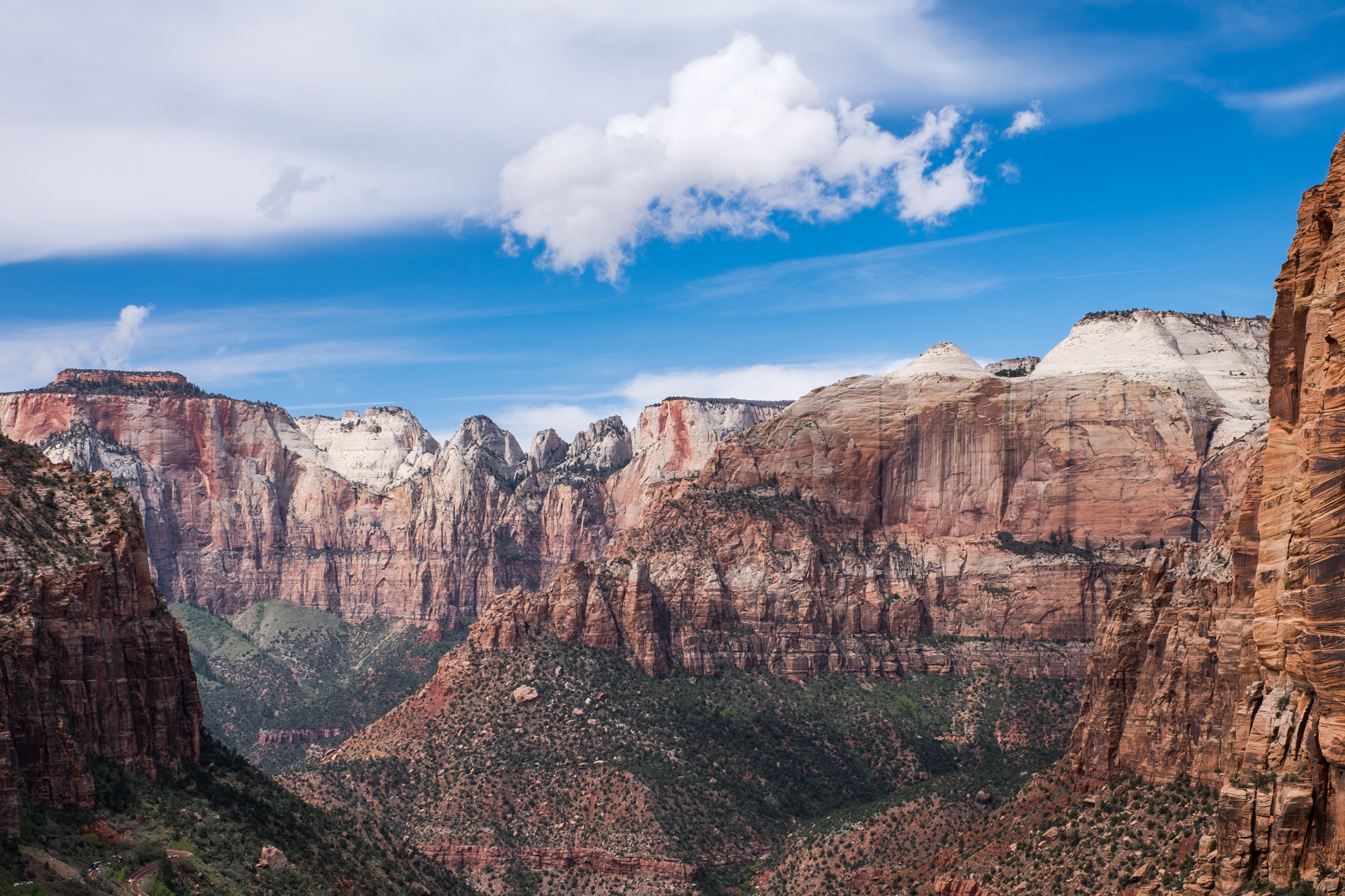 Worth the hike, the light exposure, and braving the tiny parking lot at the trailhead ... the Canyon Overlook undeniably has some of the best views in Zion National Park!