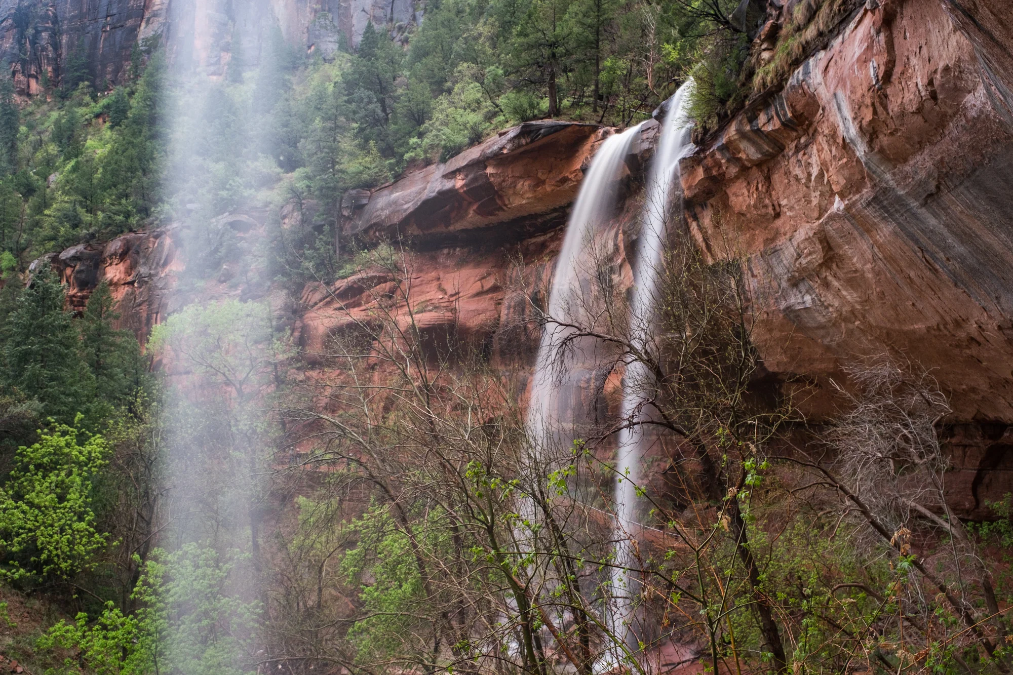 The middle section of Emerald Pools.