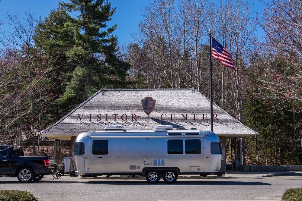  The Pendleton Airstream made a stop at the Visitor Center at Acadia National Park.&nbsp; 