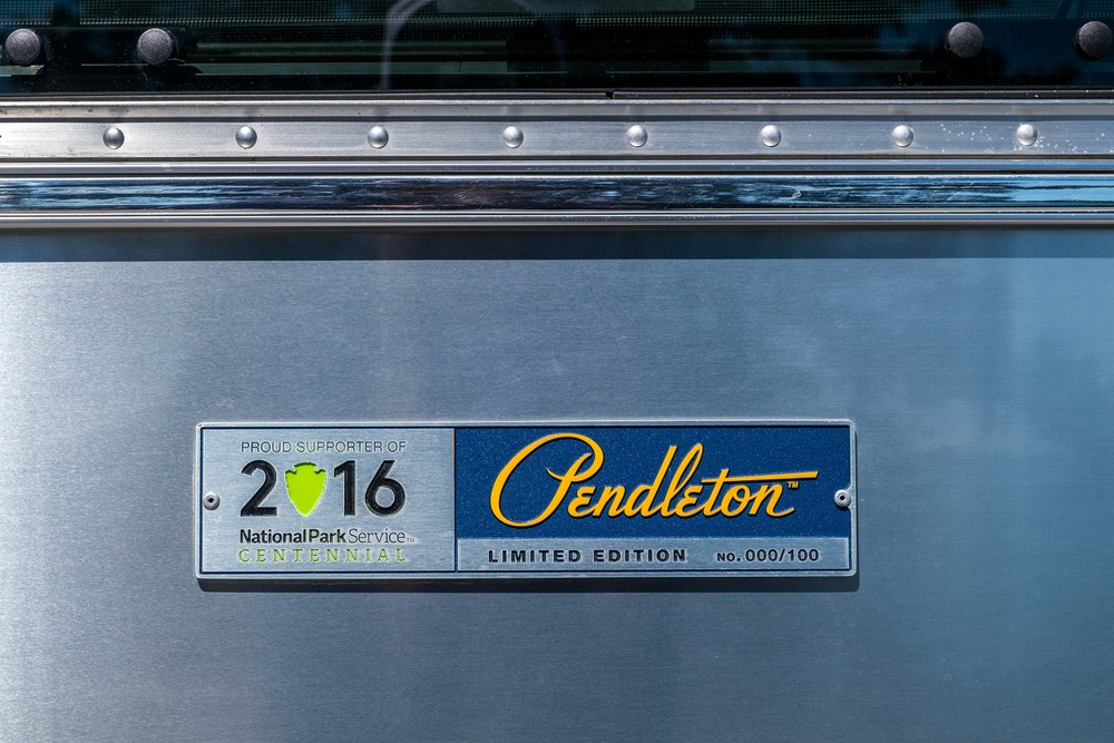  Only 100 Limited Edition National Park Pendleton Airstreams were made. Ours, was a floor model.&nbsp; 