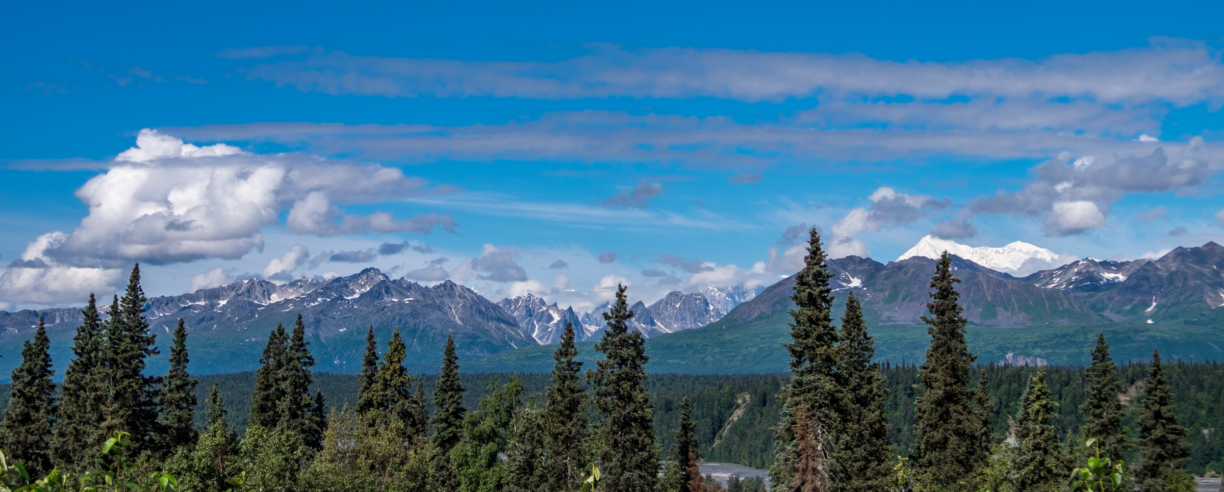 Denali National Park and Preserve in Alaska, home to 6.2 million acres of wild Alaskan mountains, rivers, forests, wetlands, and the wildlife that calls it all home.
