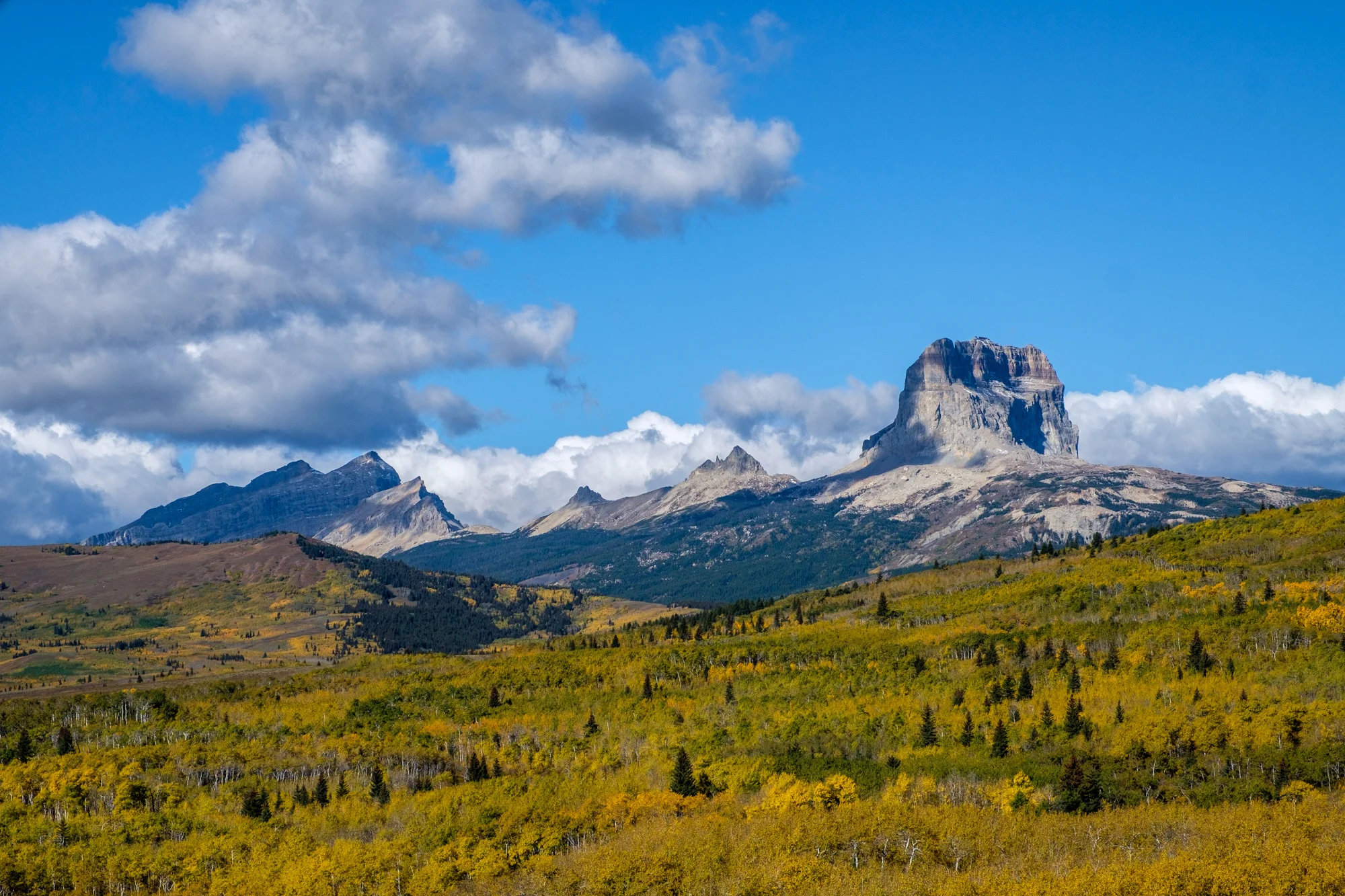 Chief Mountain, considered to be the most sacred on Earth to local Native American tribes. 