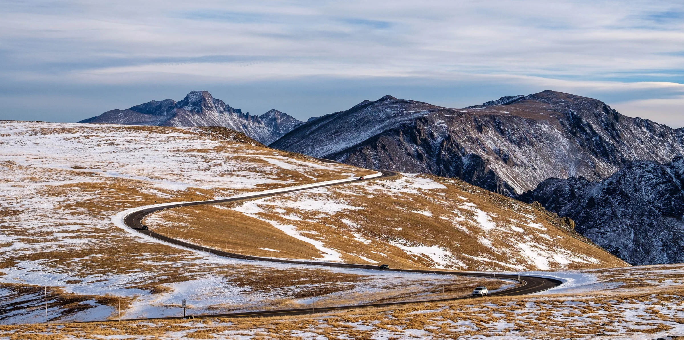 Driving across alpine tundra above 12,000-feet — a rare opportunity to climb into the clouds without hopping on a plane or climbing a mountain!