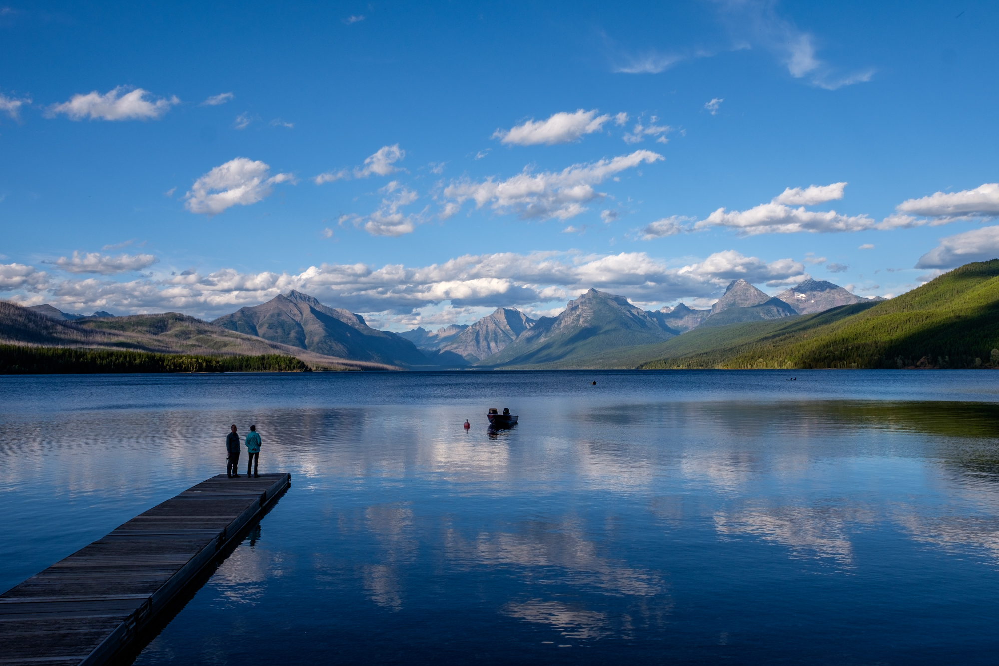 Among the most peaceful settings in the national parks, Lake McDonald in Glacier NP, Montana. Shot with FUJIFILM X-T1.