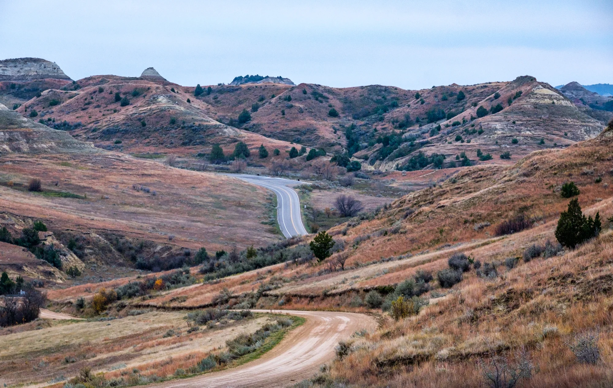 Badlands for days along the scenic park road in the south unit. 