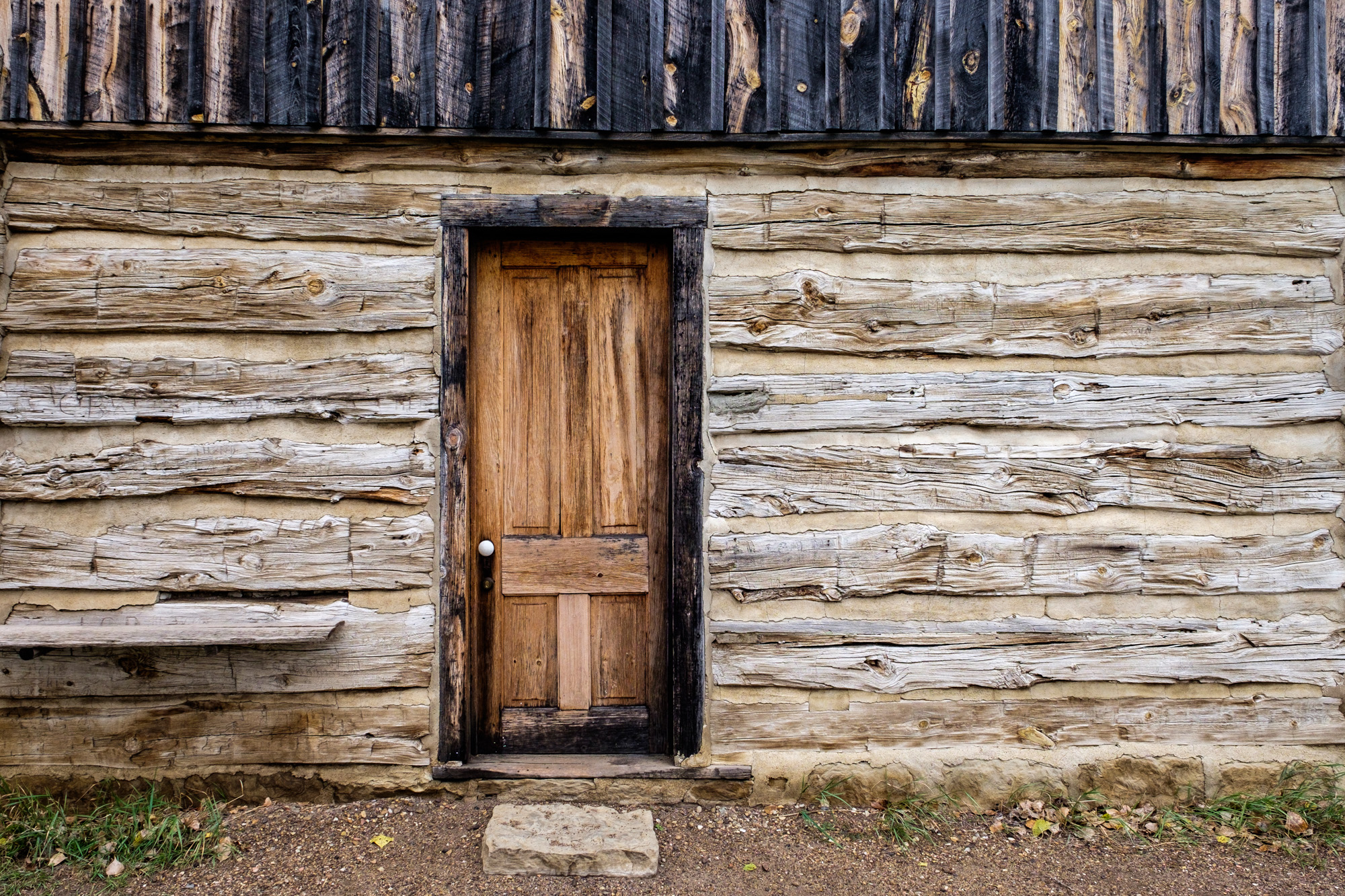 Door to the Maltese Cross Cabin, located in the south unit. Here you can still see many of T.R.'s personal belongings. 