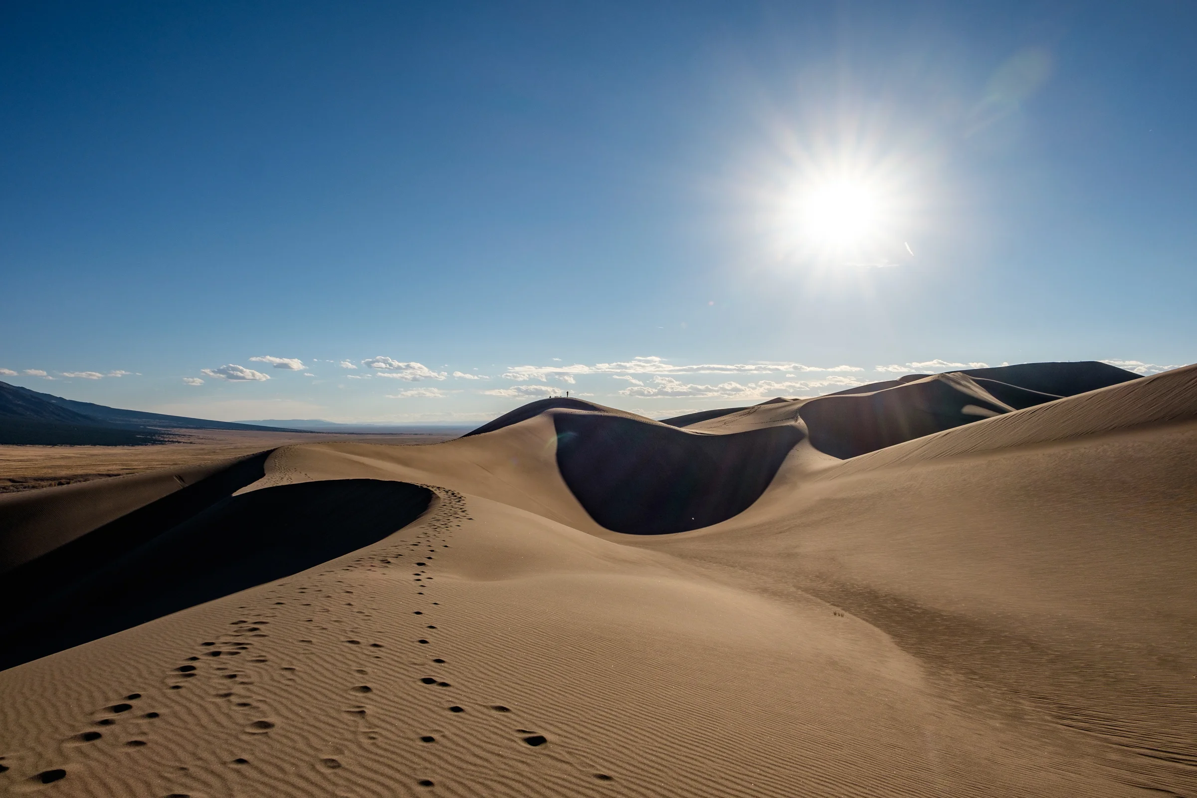 Great Sand Dunes National Park in October 2016, just before sunset. 