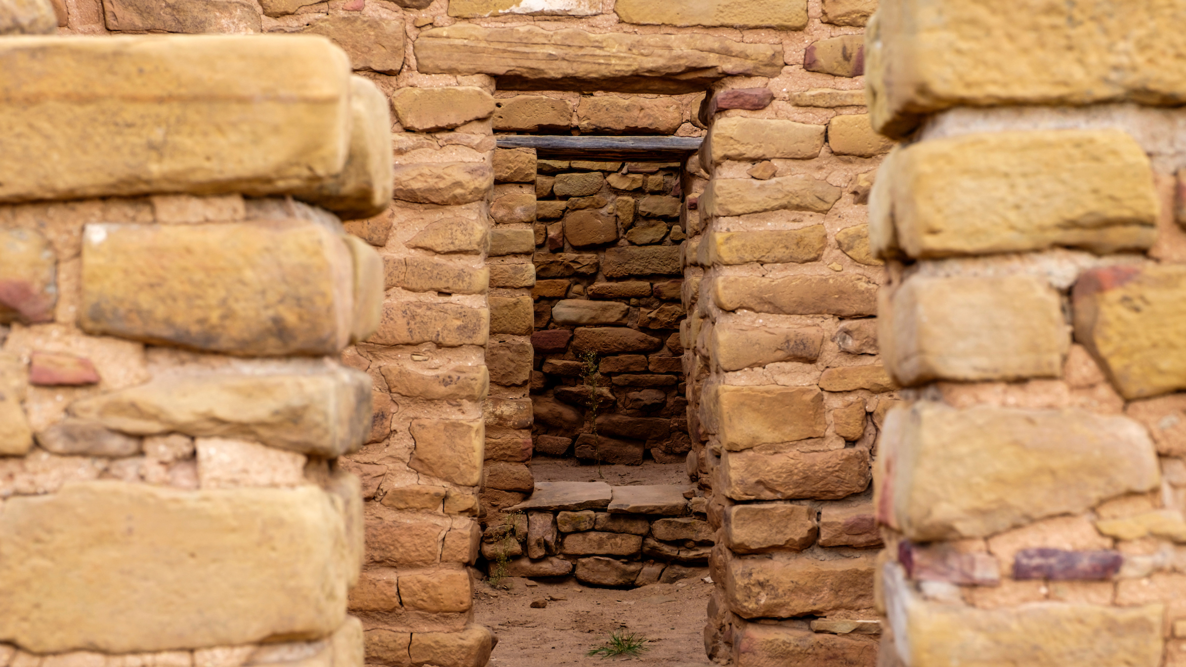 Doorways in dwellings at the Far View Sites in Mesa Verde National Park.