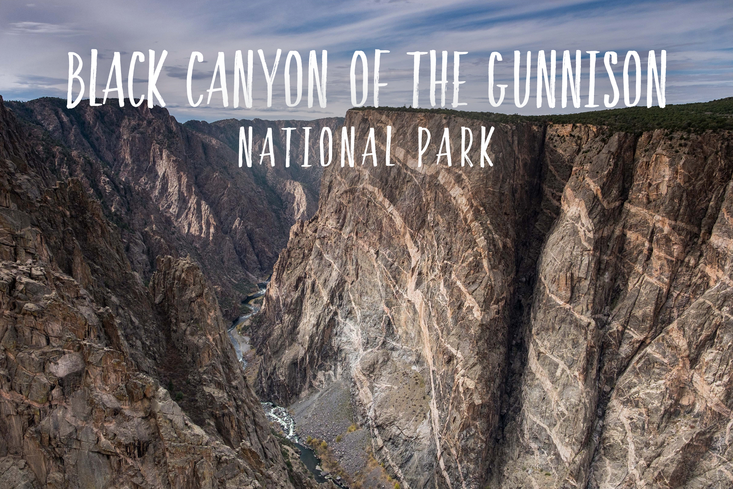 Park 49/59: Black Canyon of the Gunnison National Park in Colorado. 
